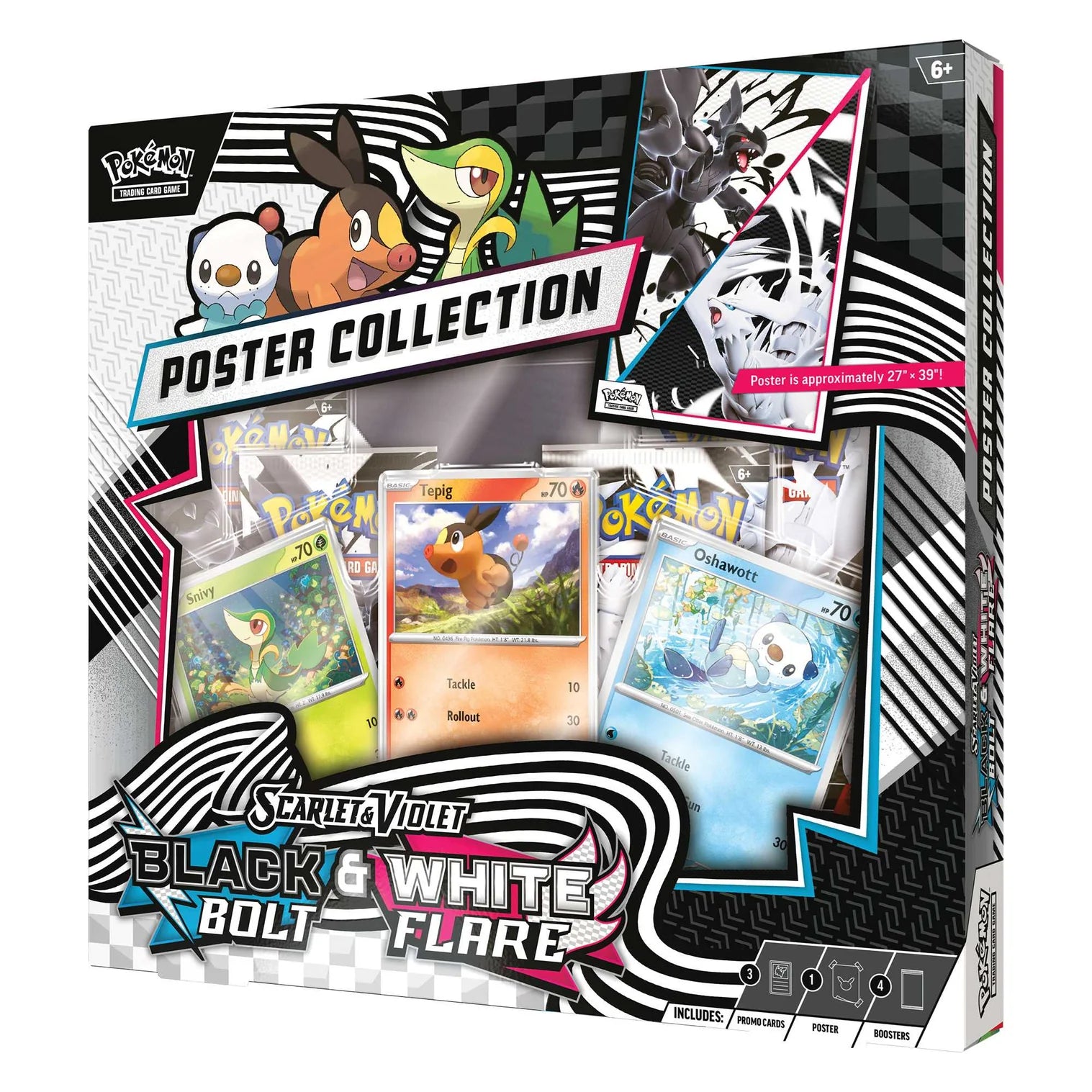 Pokémon TCG: Black Bolt & White Flare Unova Poster Collection – Mox in the Hole