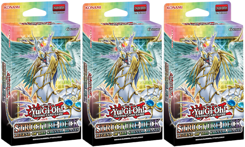 3x Yu-Gi-Oh! - Legend of The Crystal Beasts Structure Deck Bundle
