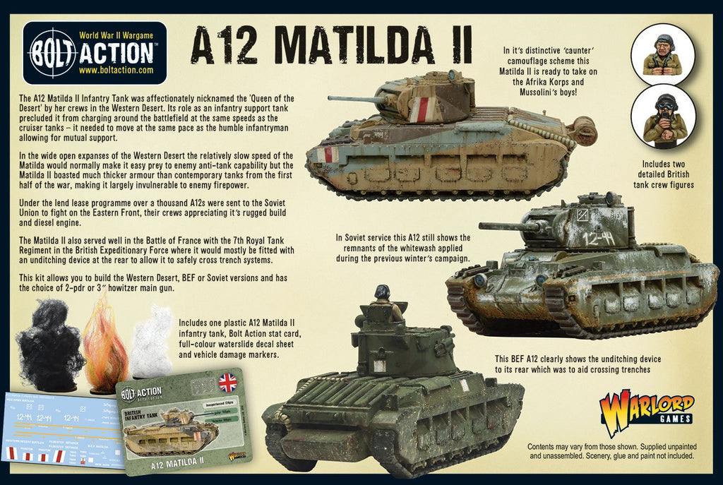 Bolt Action - A12 Matilda II Infantry Tank