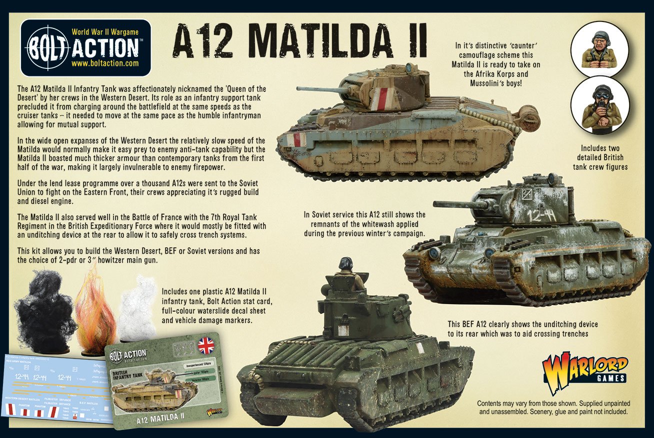 Bolt Action - A12 Matilda II Infantry Tank