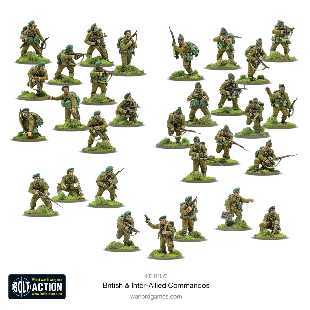 Bolt Action - British & Inter-Allied Commandos Plastic Box Set