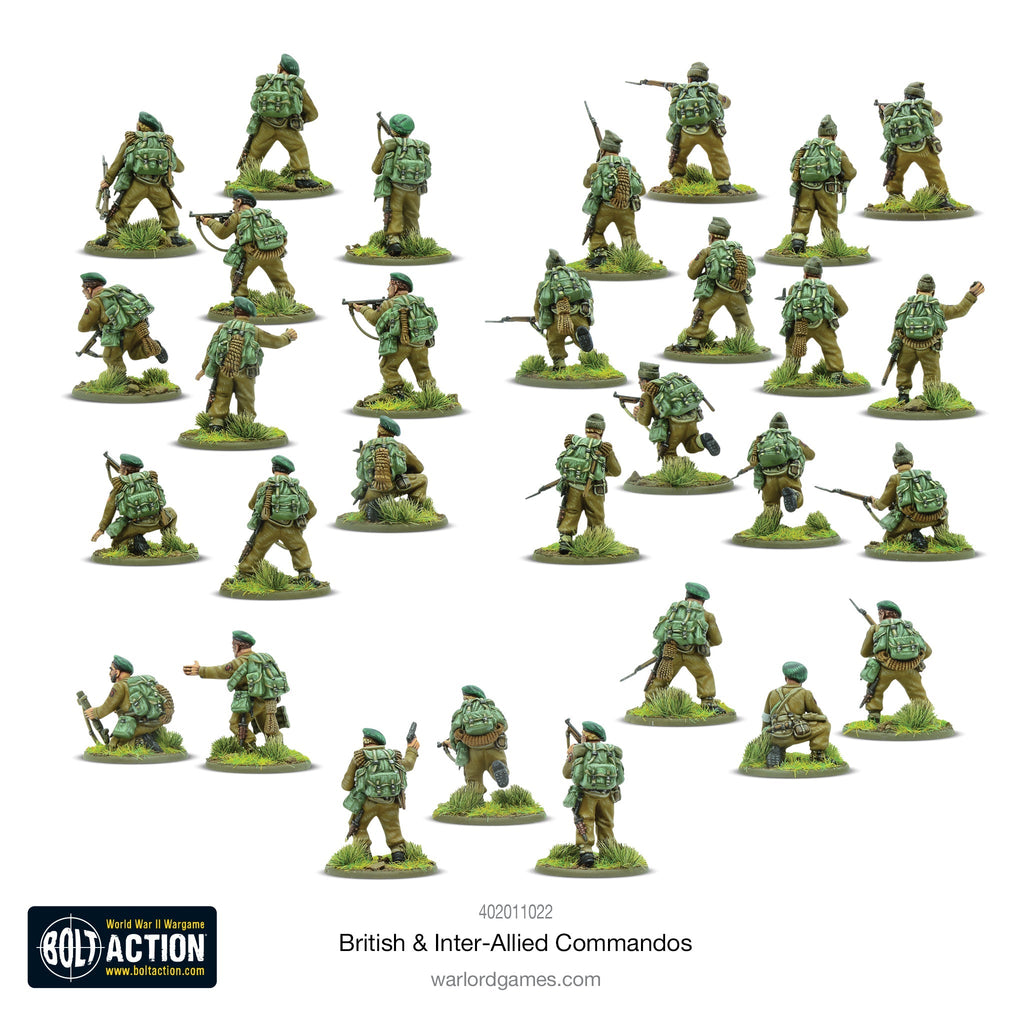 Bolt Action - British & Inter-Allied Commandos Plastic Box Set