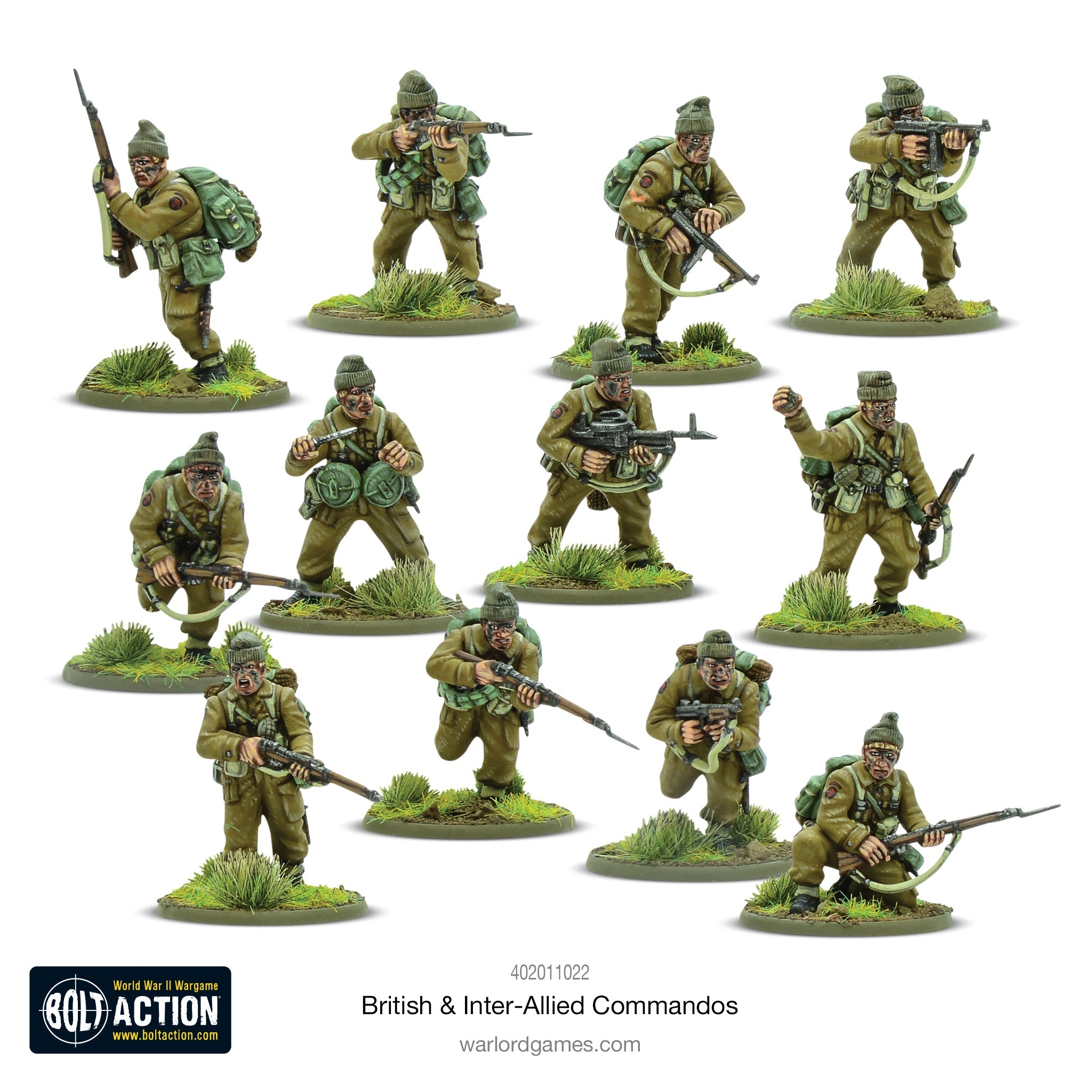 Bolt Action - British & Inter-Allied Commandos Plastic Box Set