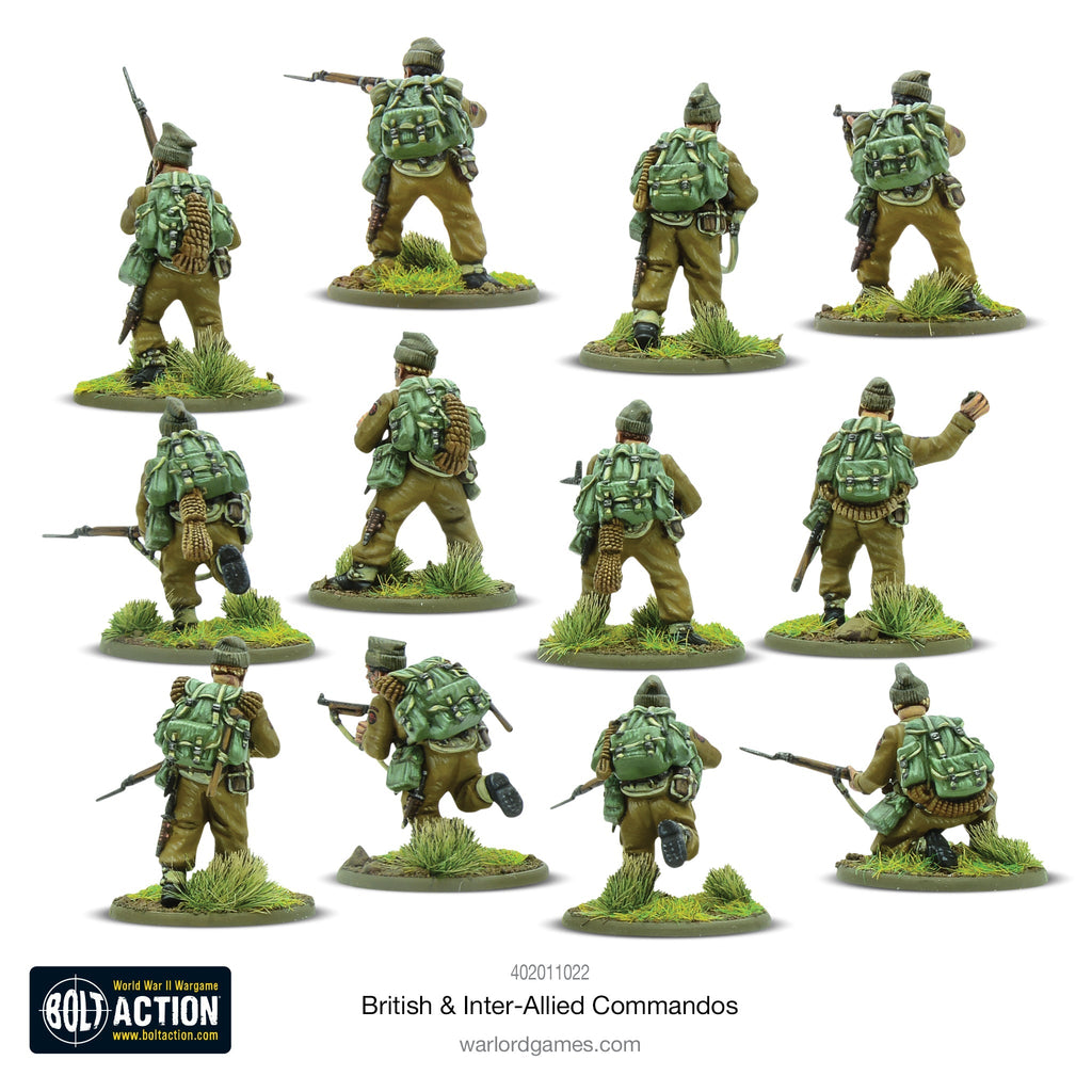 Bolt Action - British & Inter-Allied Commandos Plastic Box Set
