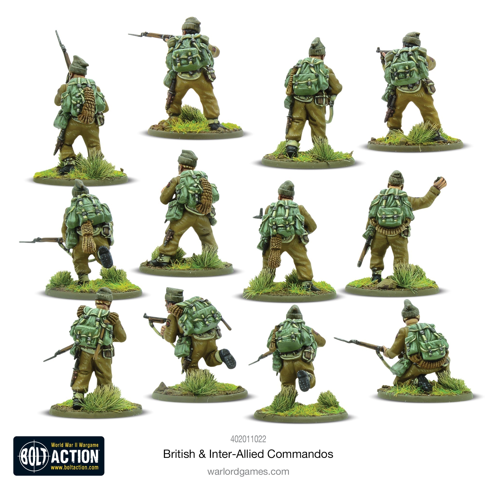 Bolt Action - British & Inter-Allied Commandos Plastic Box Set