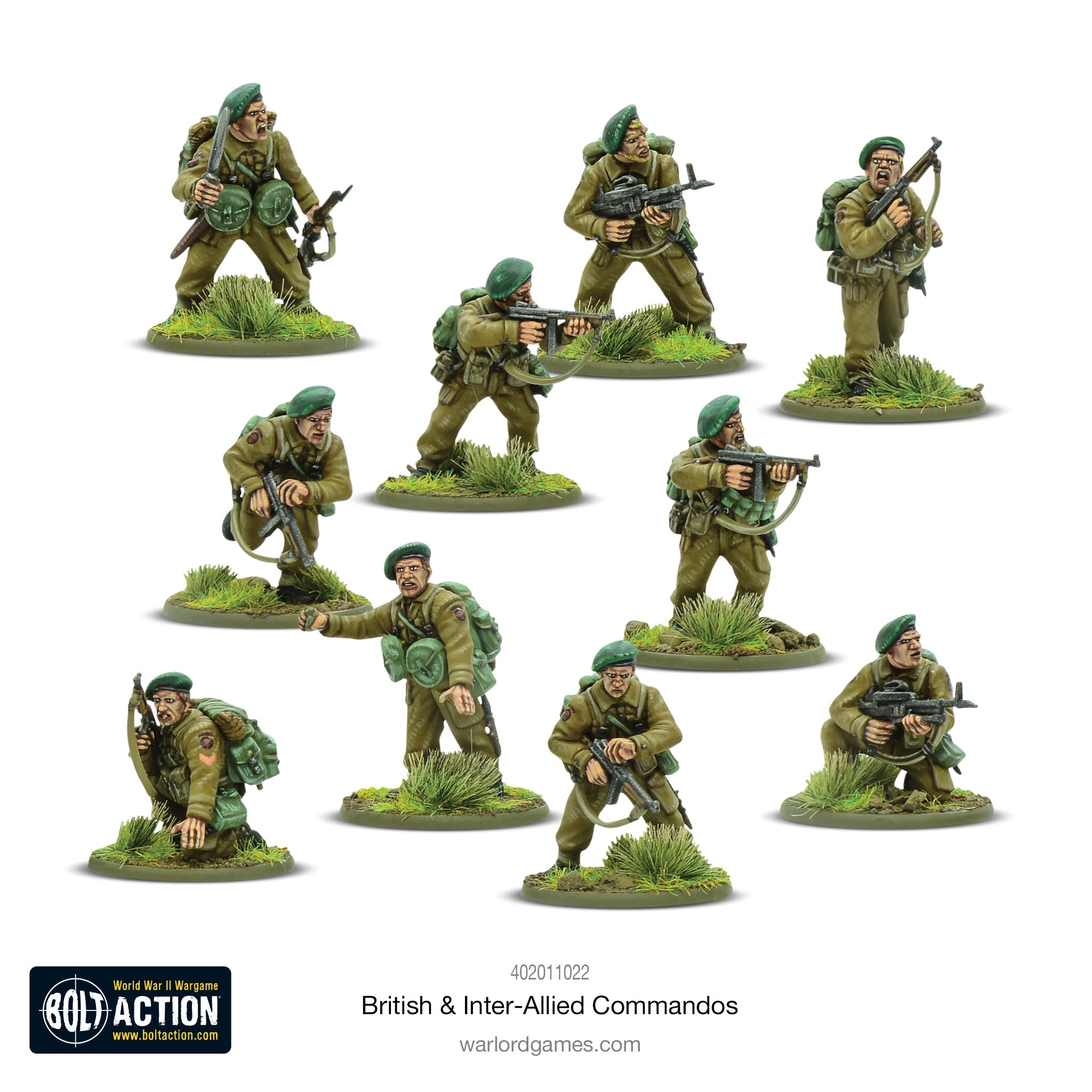 Bolt Action - British & Inter-Allied Commandos Plastic Box Set