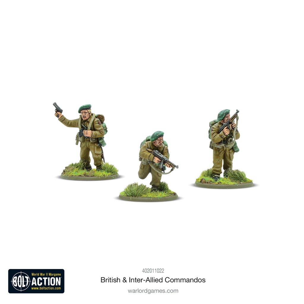 Bolt Action - British & Inter-Allied Commandos Plastic Box Set