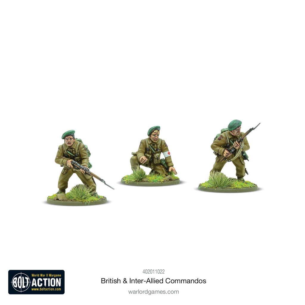 Bolt Action - British & Inter-Allied Commandos Plastic Box Set