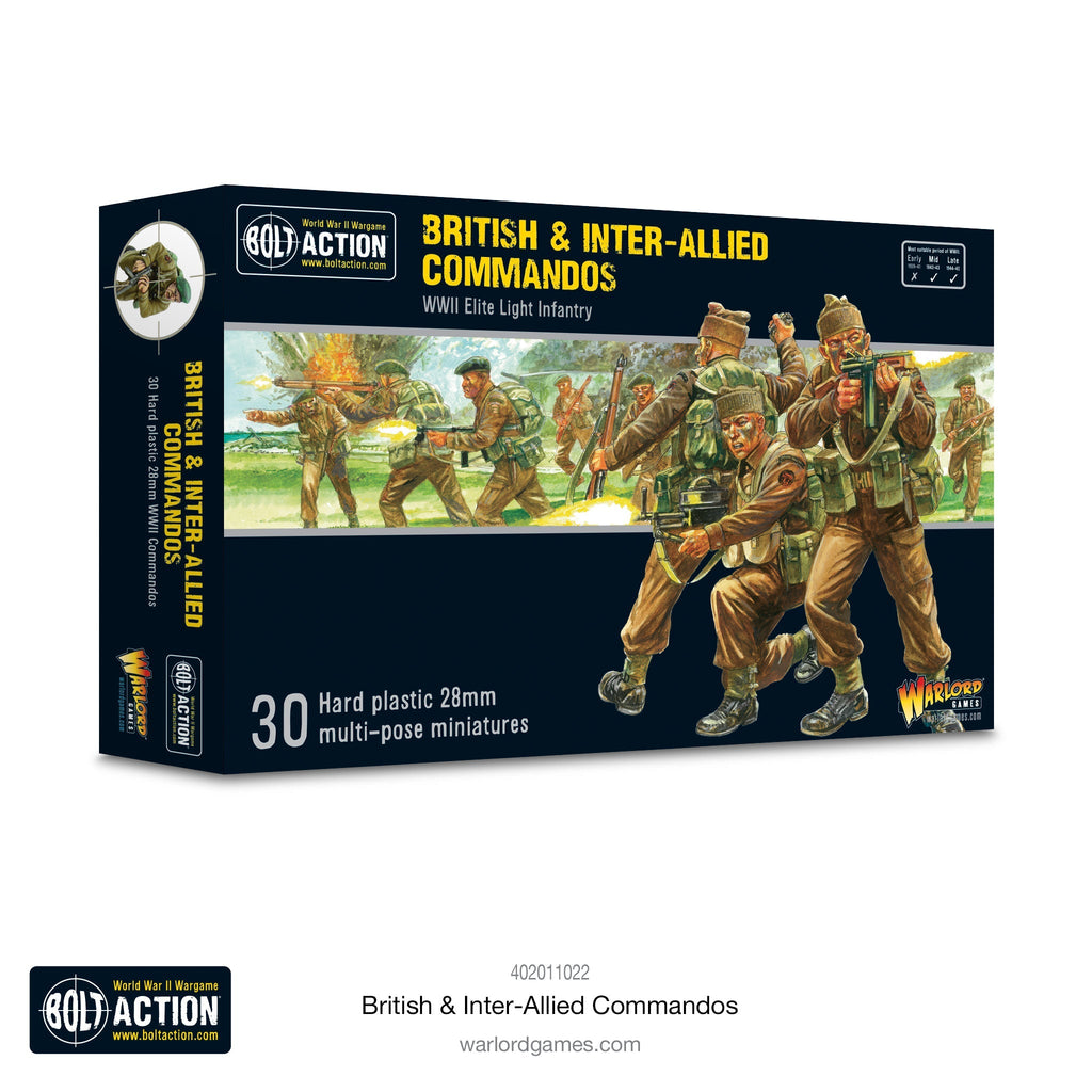 Bolt Action - British & Inter-Allied Commandos Plastic Box Set