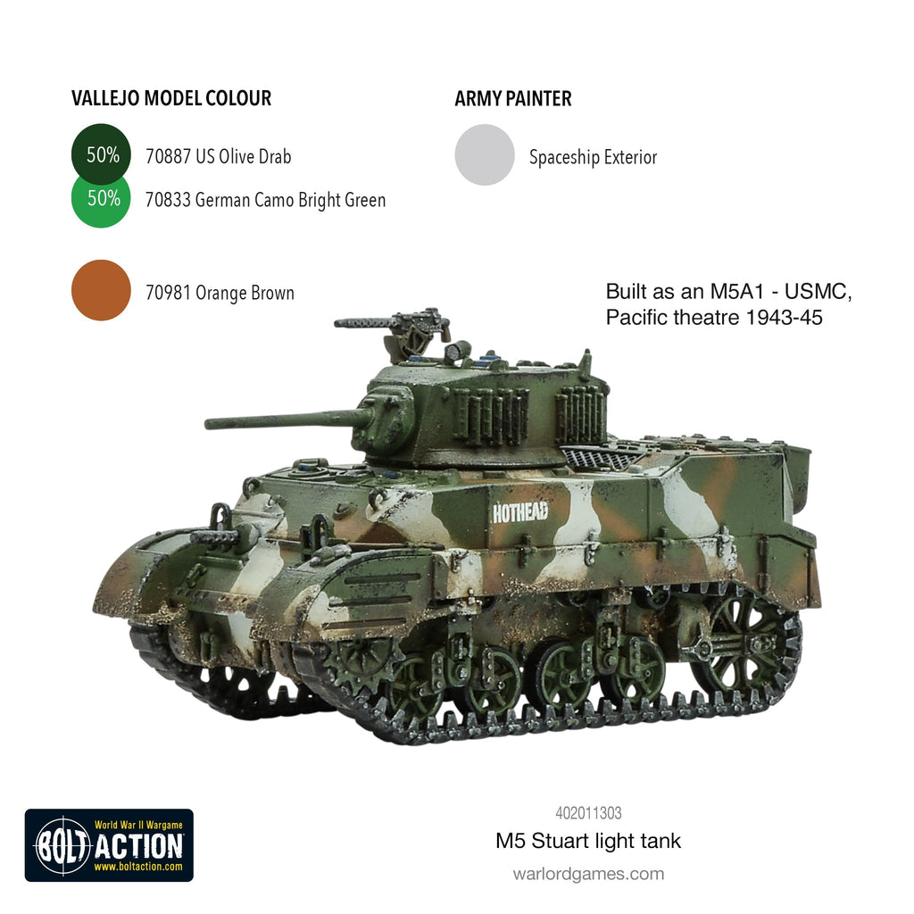 Bolt Action - M5 Stuart Light Tank