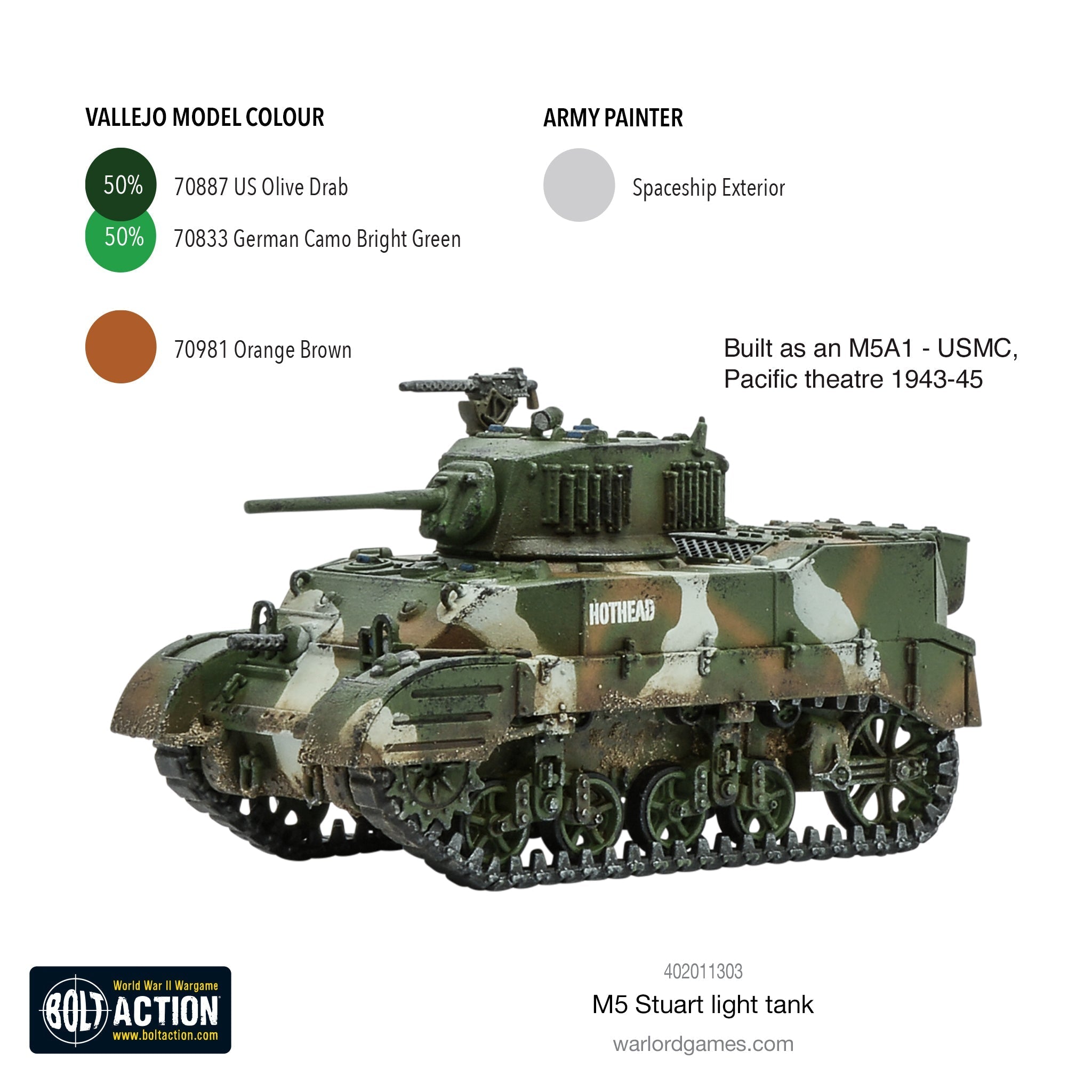 Bolt Action - M5 Stuart Light Tank