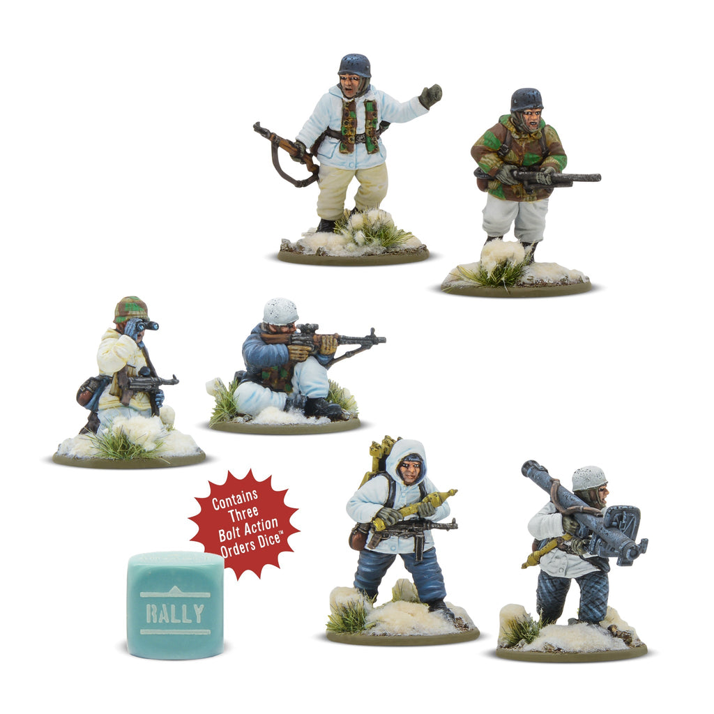 Bolt Action - German Winter Fallschirmjager Weapons Teams