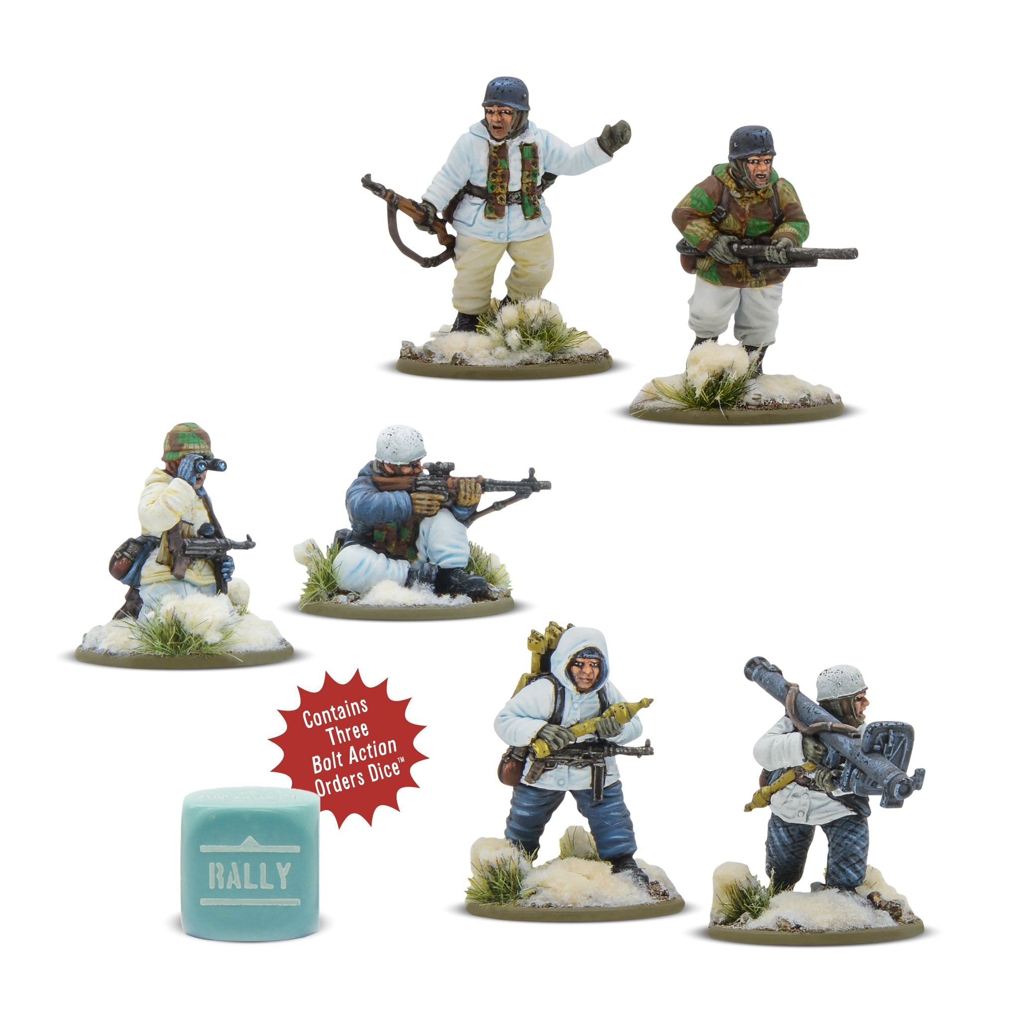 Bolt Action - German Winter Fallschirmjager Weapons Teams