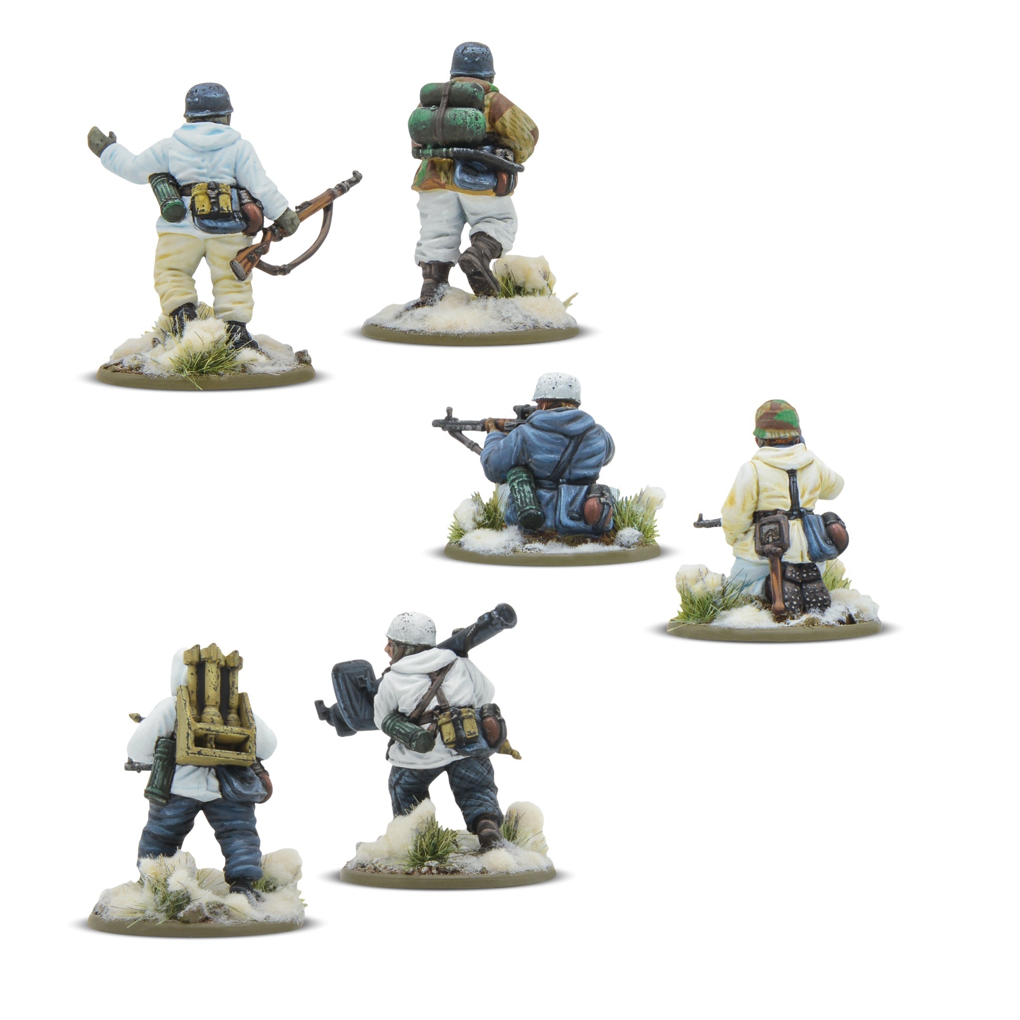 Bolt Action - German Winter Fallschirmjager Weapons Teams