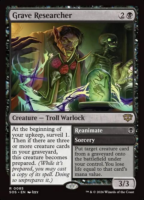 Grave Researcher // Reanimate (85)| Magic: The Gathering Card Mox in the Hole Grave Researcher // Reanimate (85)| Magic: The Gathering Card Mox in the Hole