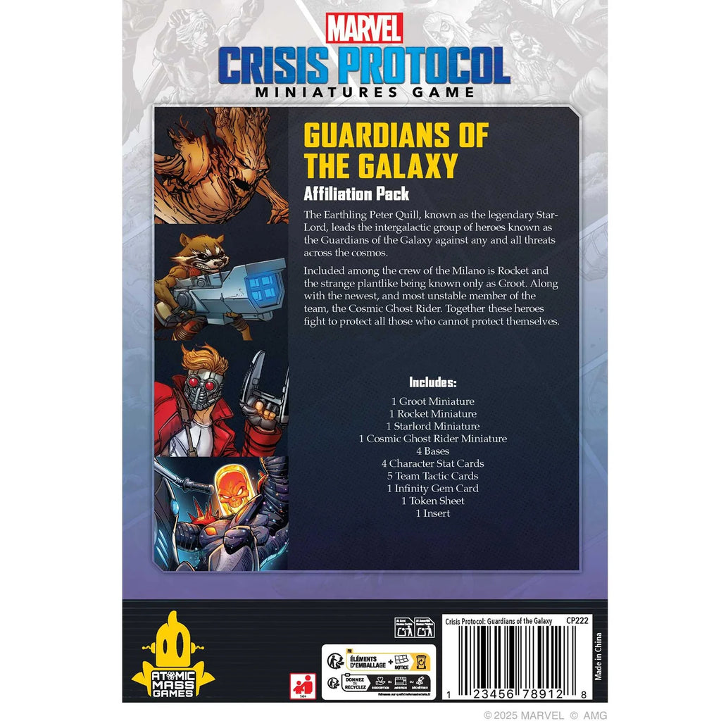 Marvel: Crisis Protocol – Guardians of The Galaxy Affiliation Pack