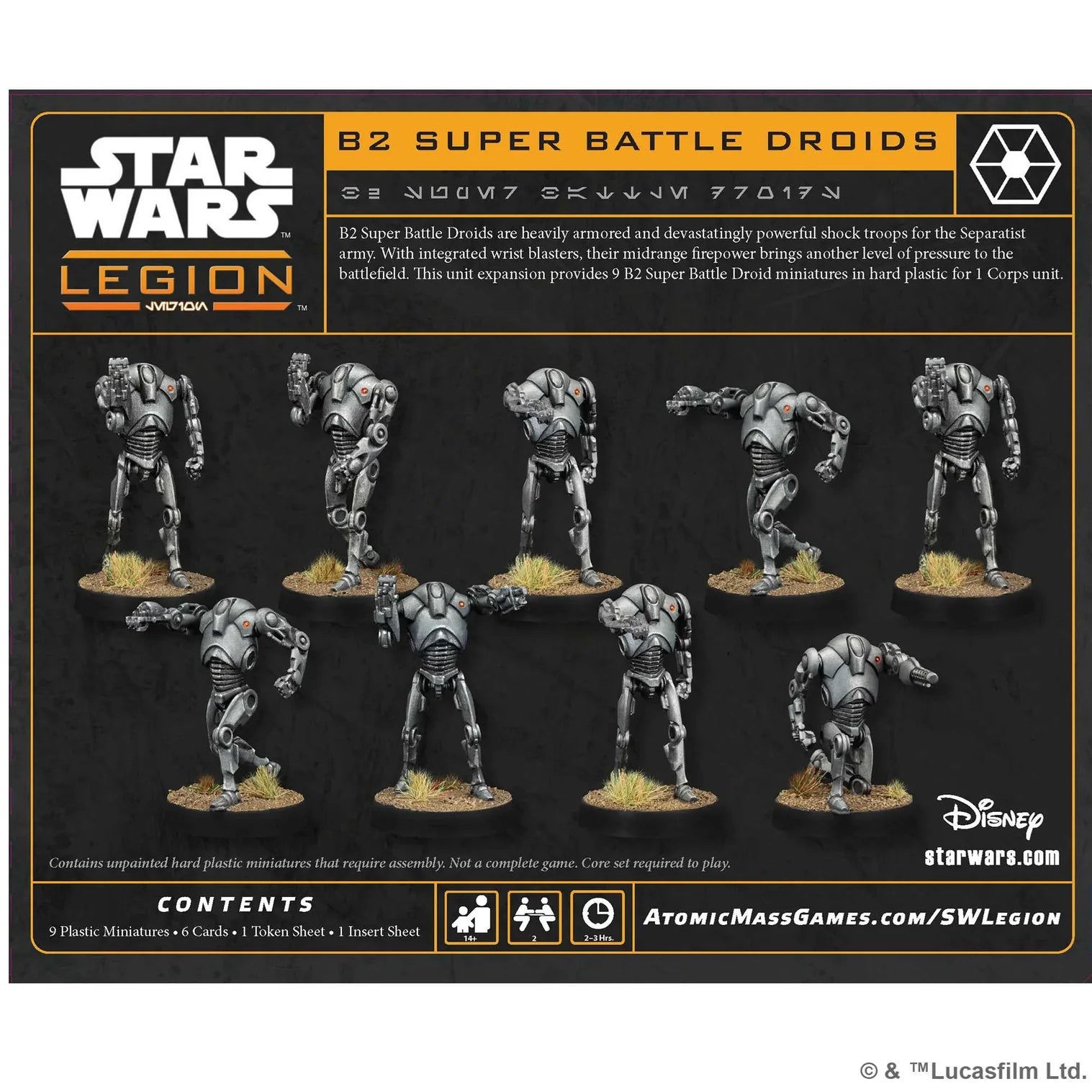 Star Wars: Legion – B2 Super Battle Droids Unit (9 Miniatures)