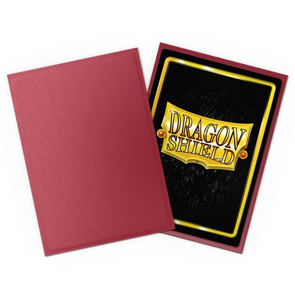 Dragon Shield Matte Non-Glare Sleeves Standard Size - Blood Red (100)