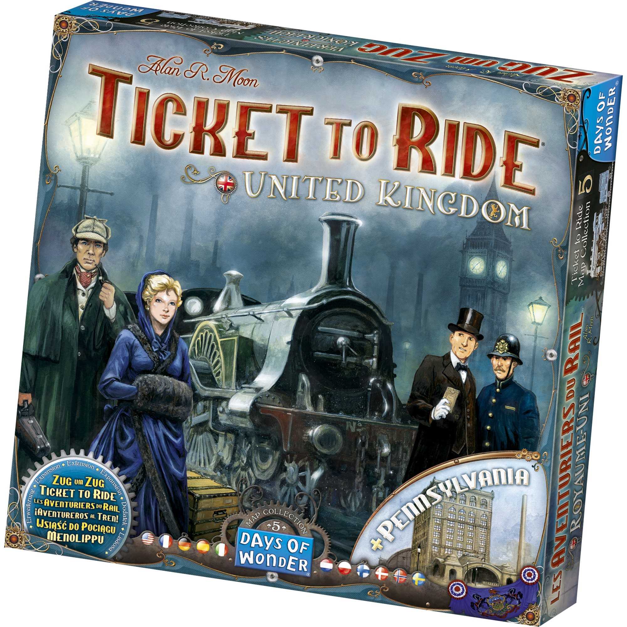 Ticket To Ride Map Collection: Volume 5 - United Kingdom & Pennsylvania