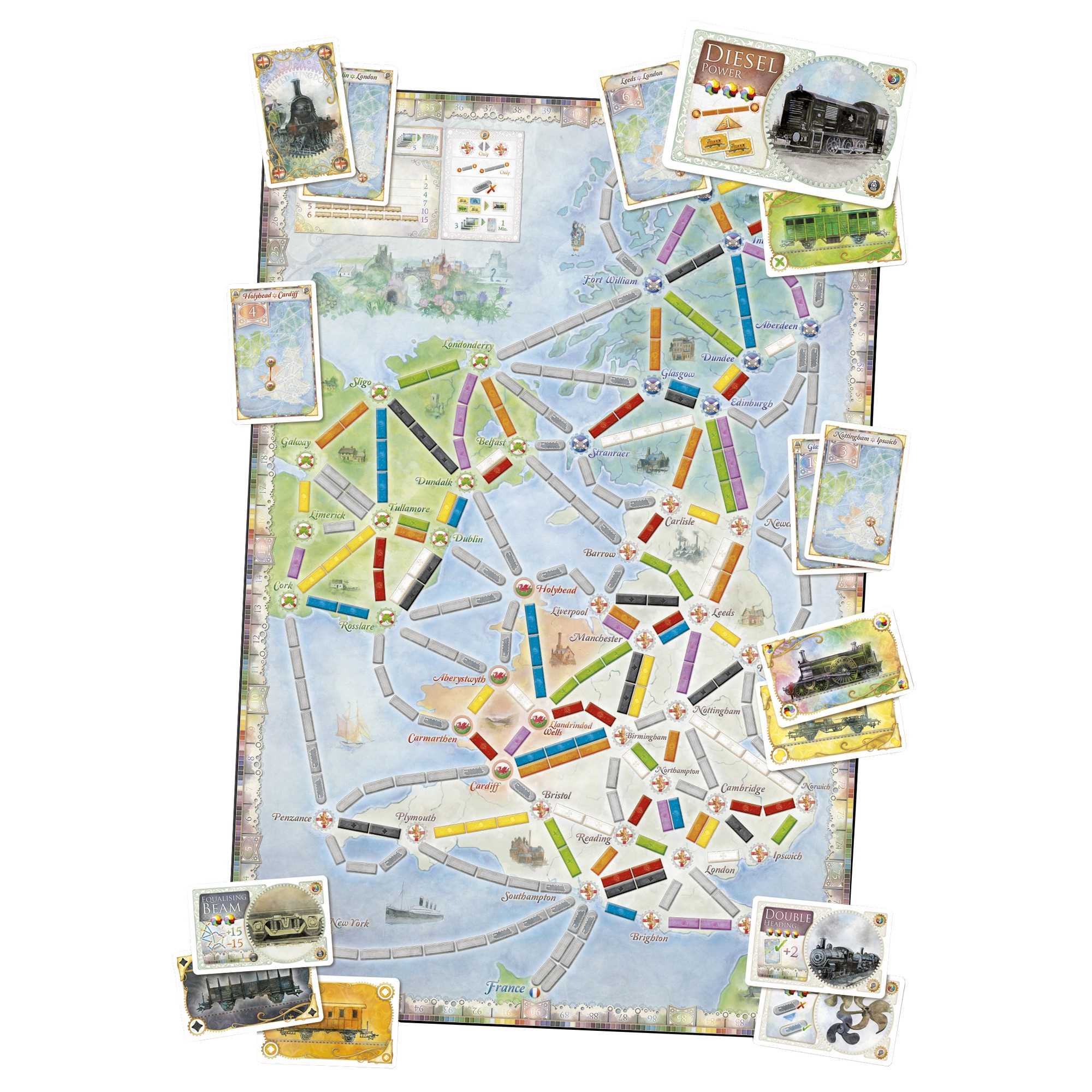 Ticket To Ride Map Collection: Volume 5 - United Kingdom & Pennsylvania