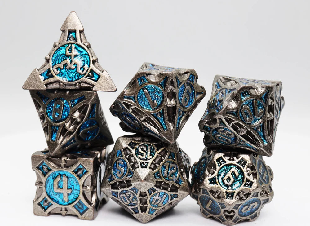 Quiver of Arrows: Cybernetic Arrow - Metal RPG Dice Set