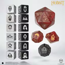 The Hobbit: TCG Dice Set - Ember Hearth