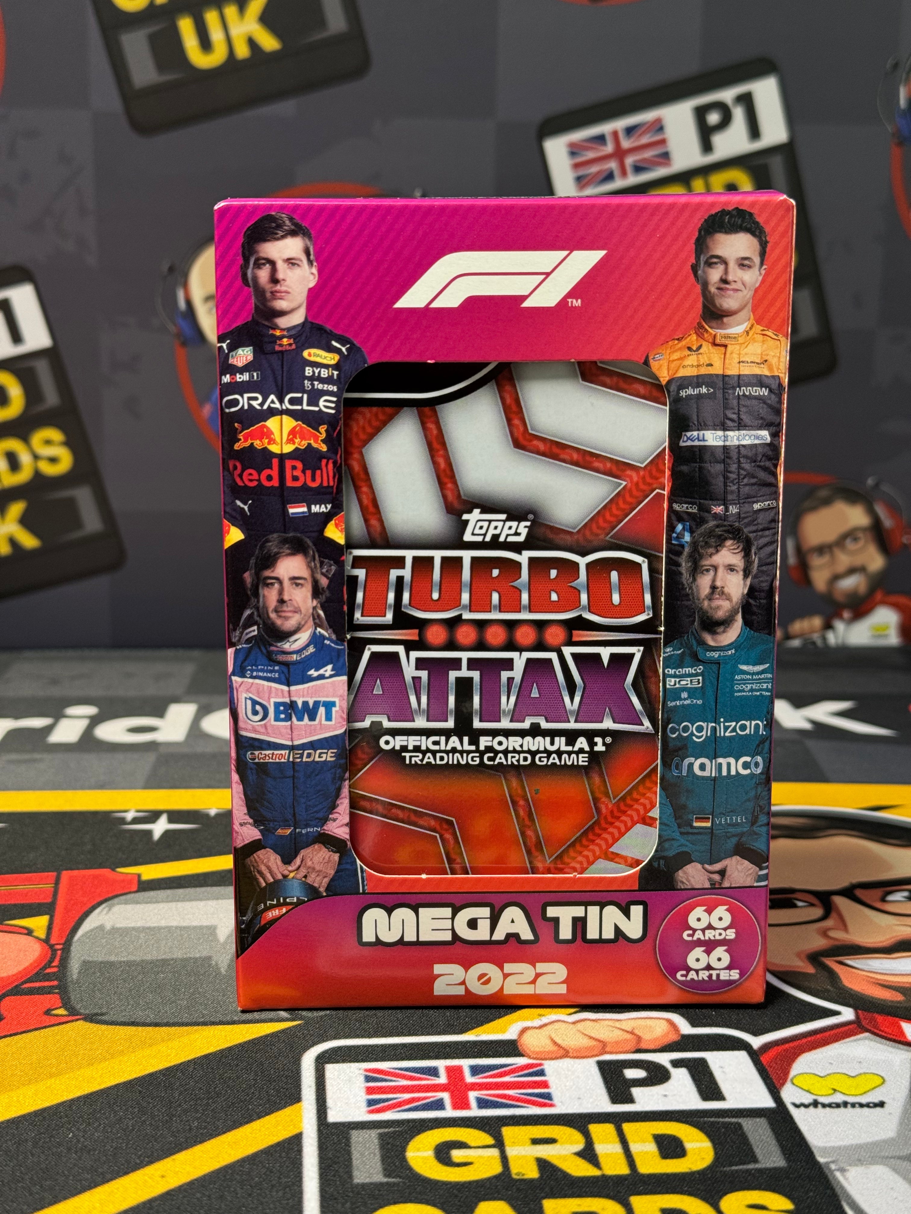 Topps F1 2022 Turbo Attax Mega Tin Box (UK Edition - New Sealed)