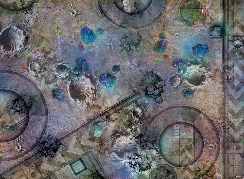 TerrainCrate: 44"x60" Grim Battlefield battle mat