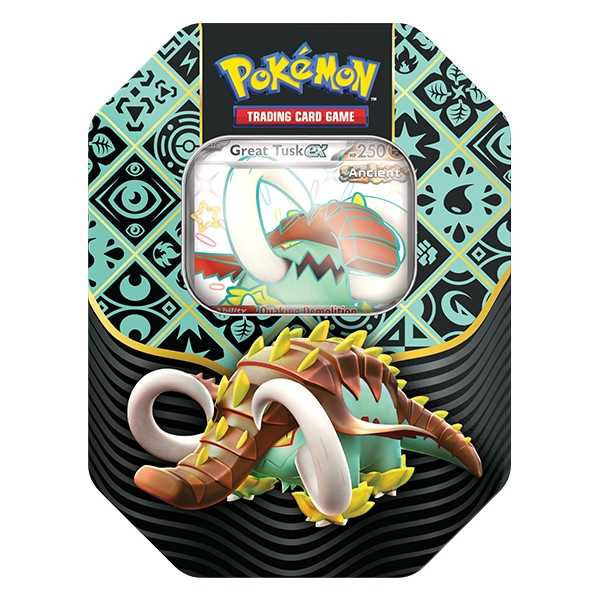 Scarlet & Violet: Paldean Fates - Tin (Great Tusk ex) (International Version)