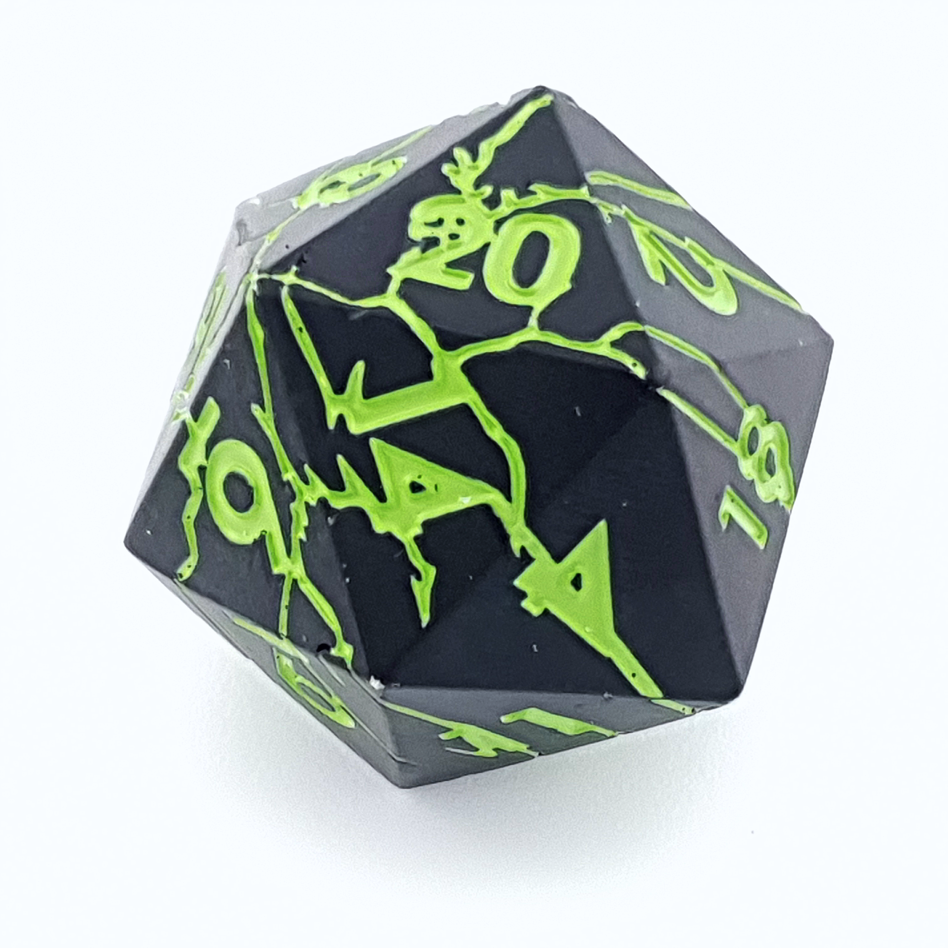 Shadowroot | Solid Metal Dice | 7 Piece Set