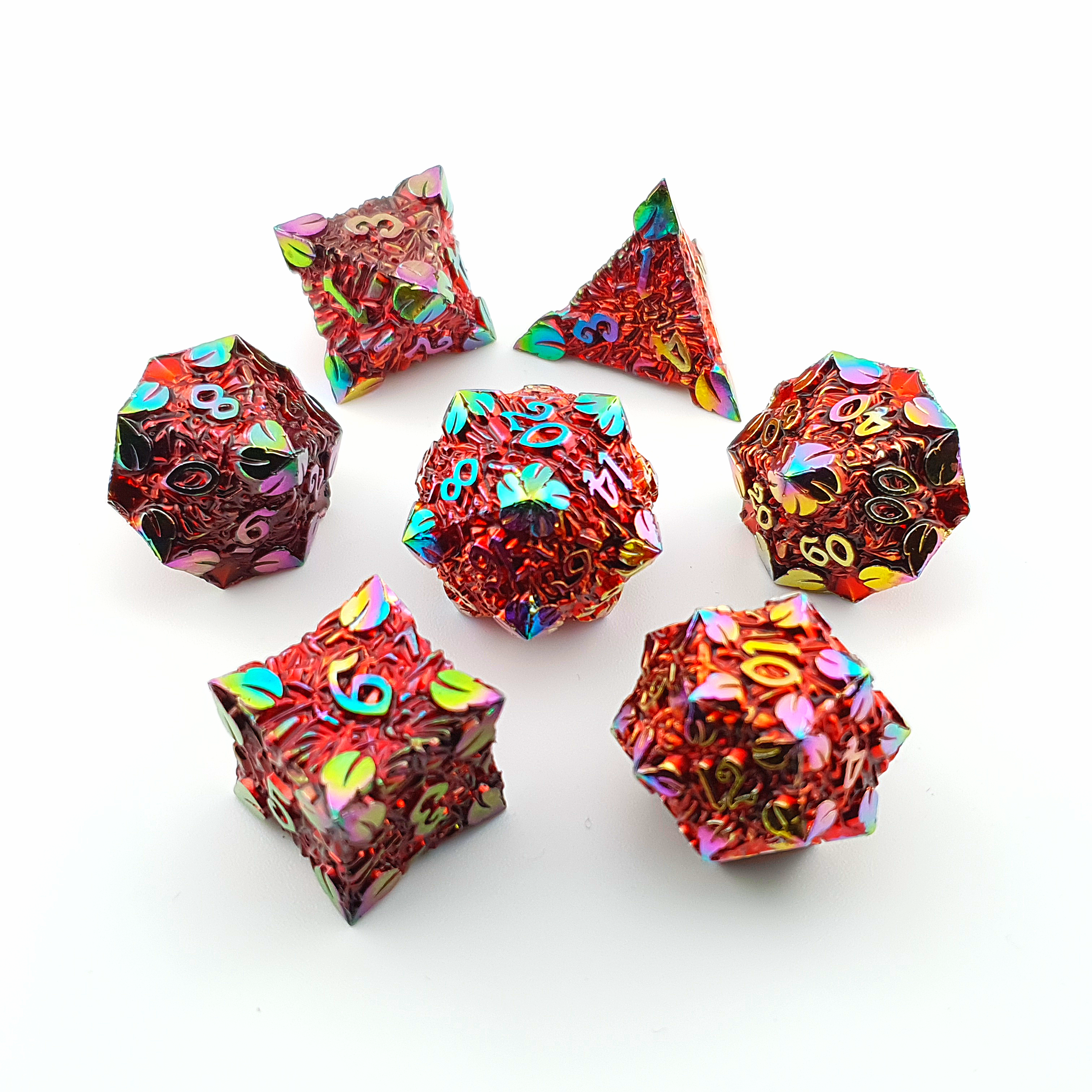 Arcane Arbor | Solid Metal Dice | 7 Piece Set