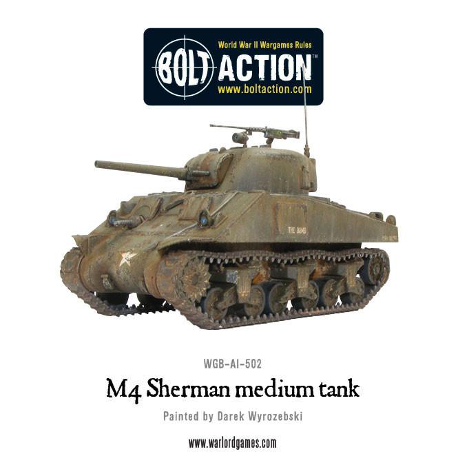 Bolt Action - Plastic M4 Sherman Medium Tank