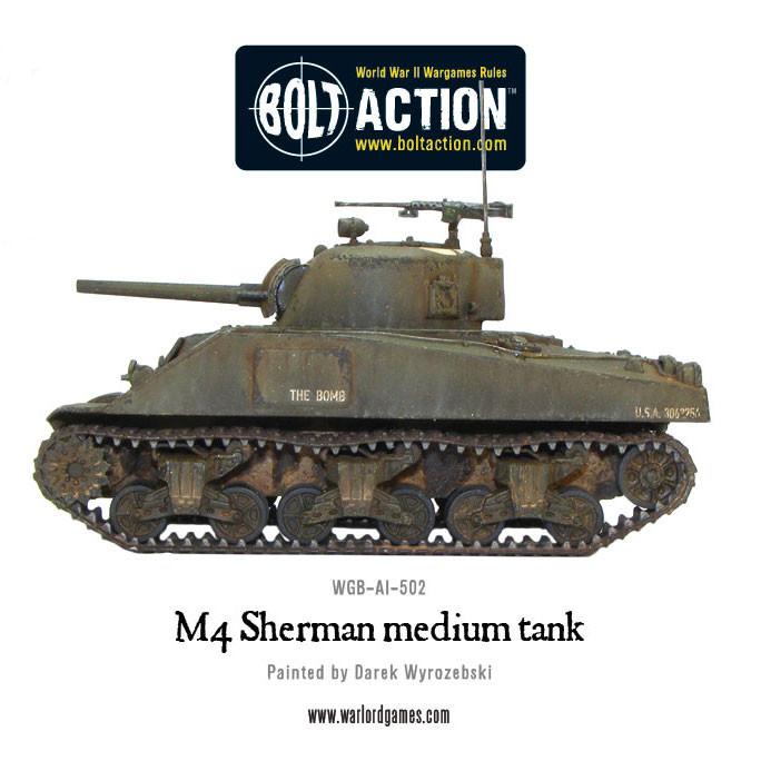 Bolt Action - Plastic M4 Sherman Medium Tank