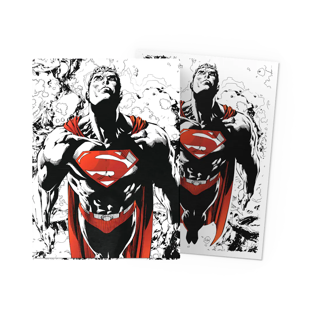 Dragon Shield Art Sleeve - Superman Core (Red/White Variant) - Standard Size