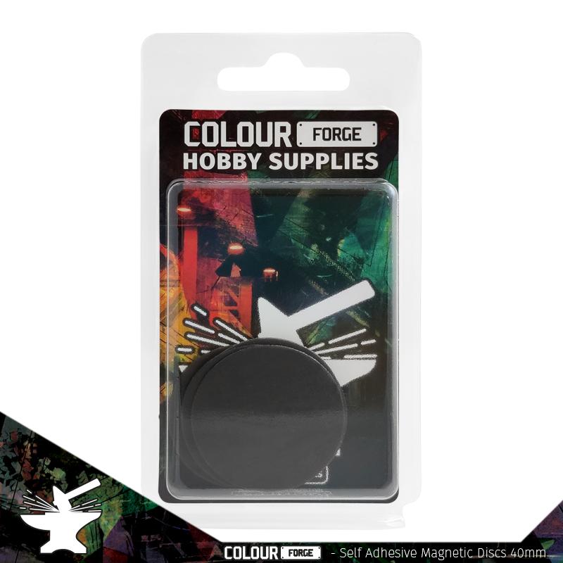 Self-Adhesive Magnetic Discs 40mm x 5