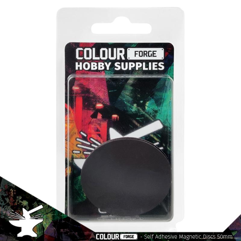 Self-adhesive magnetic discs 50mm x 3