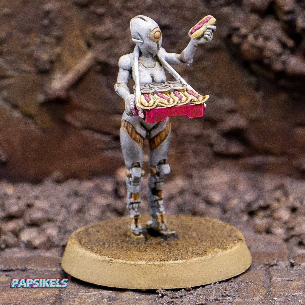 Droid Merchant Cyberpunk Miniature