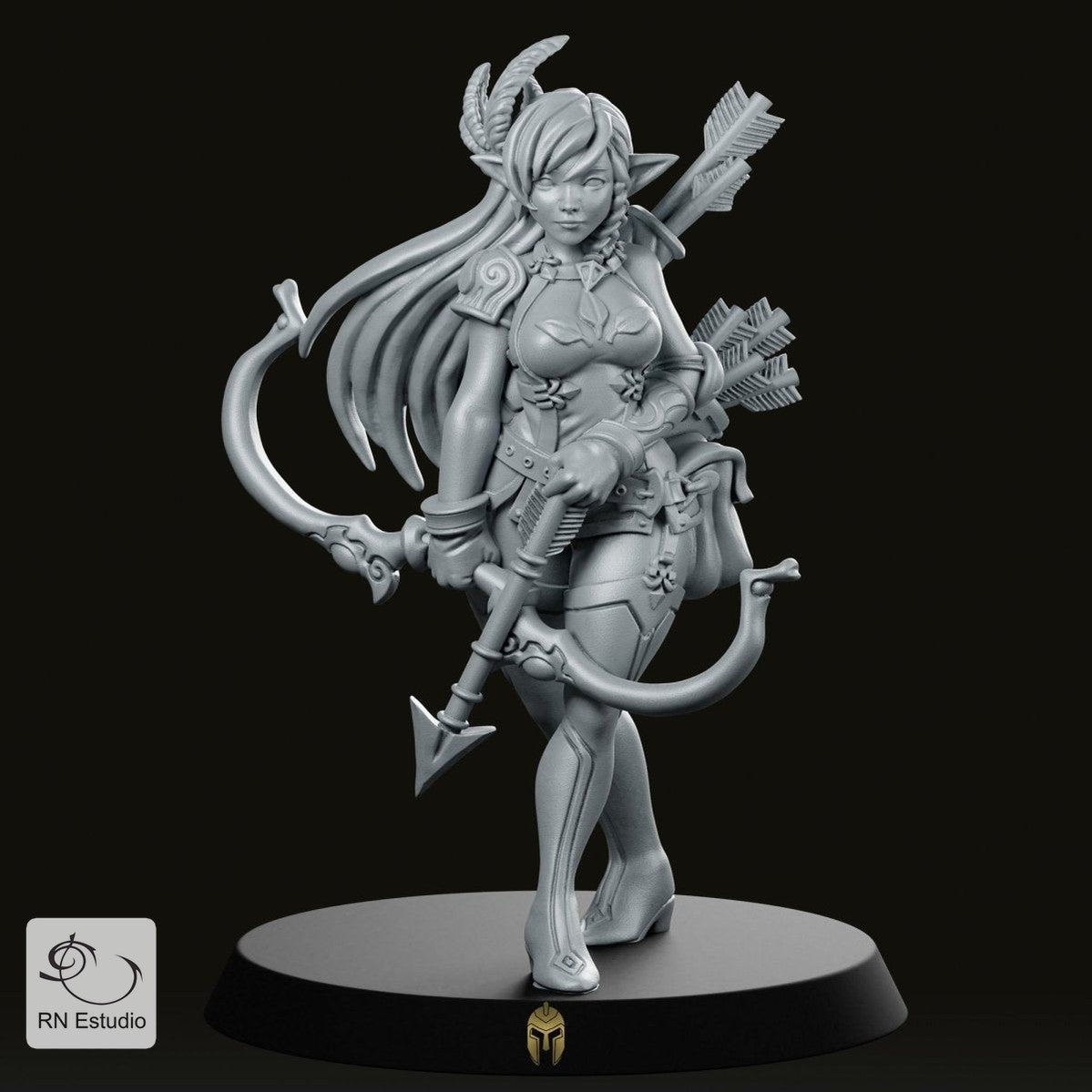 Elf Archer Elaina Fantasy Miniature
