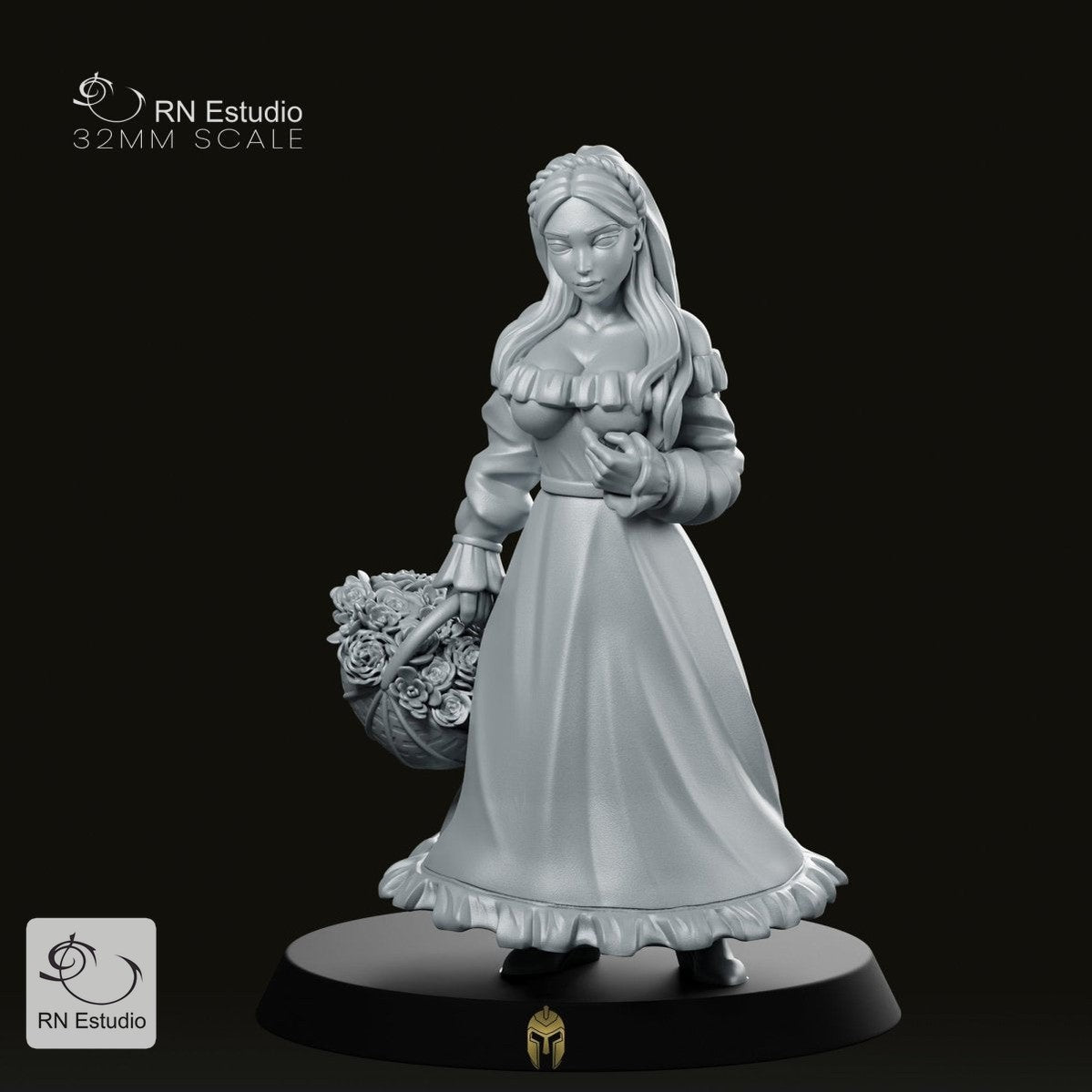 Fantasy Fiora Flowergirl Peasant Miniature
