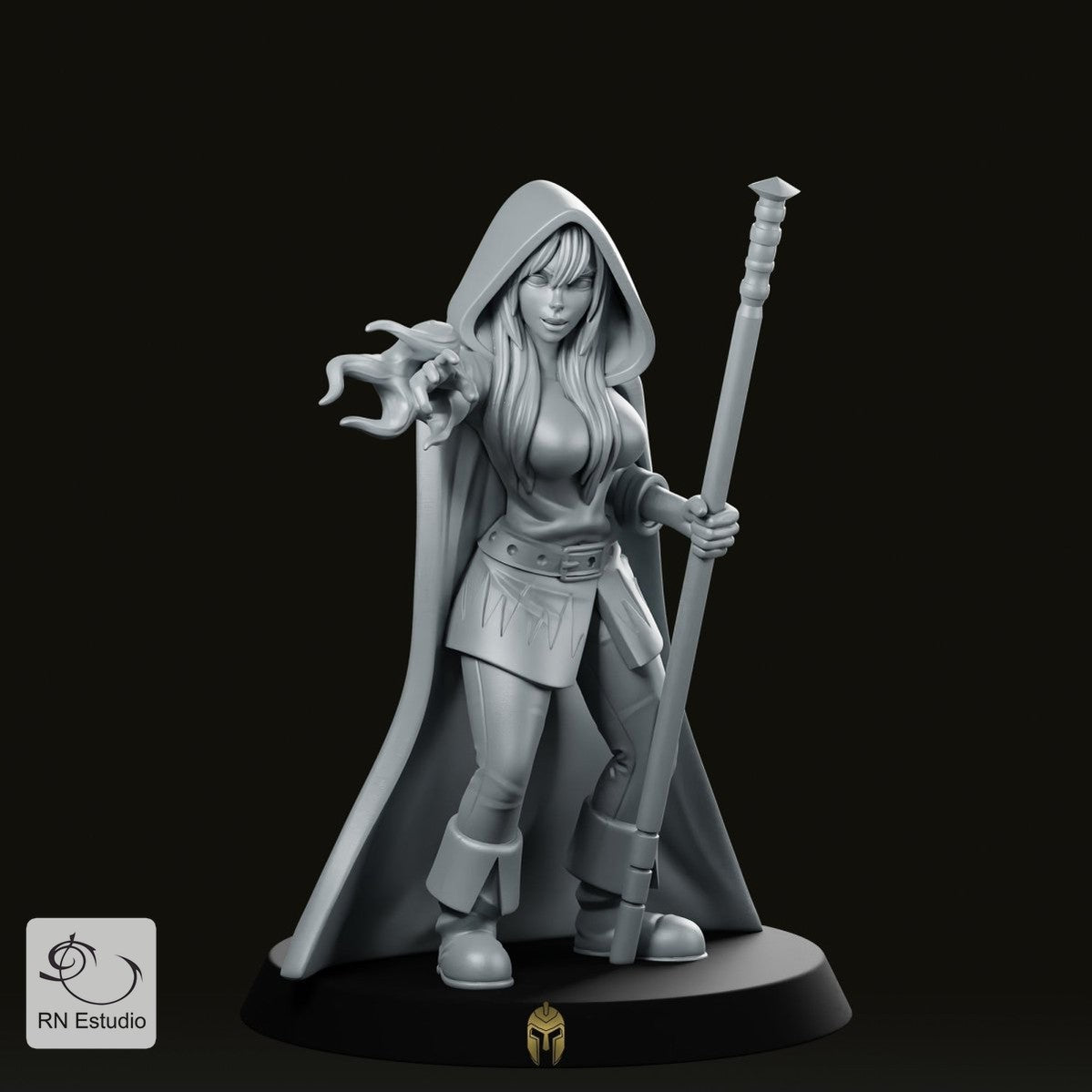 Female Mage Sorceress Miniature