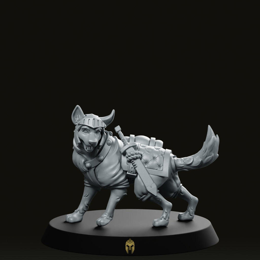 German Warrior A Dog Miniature
