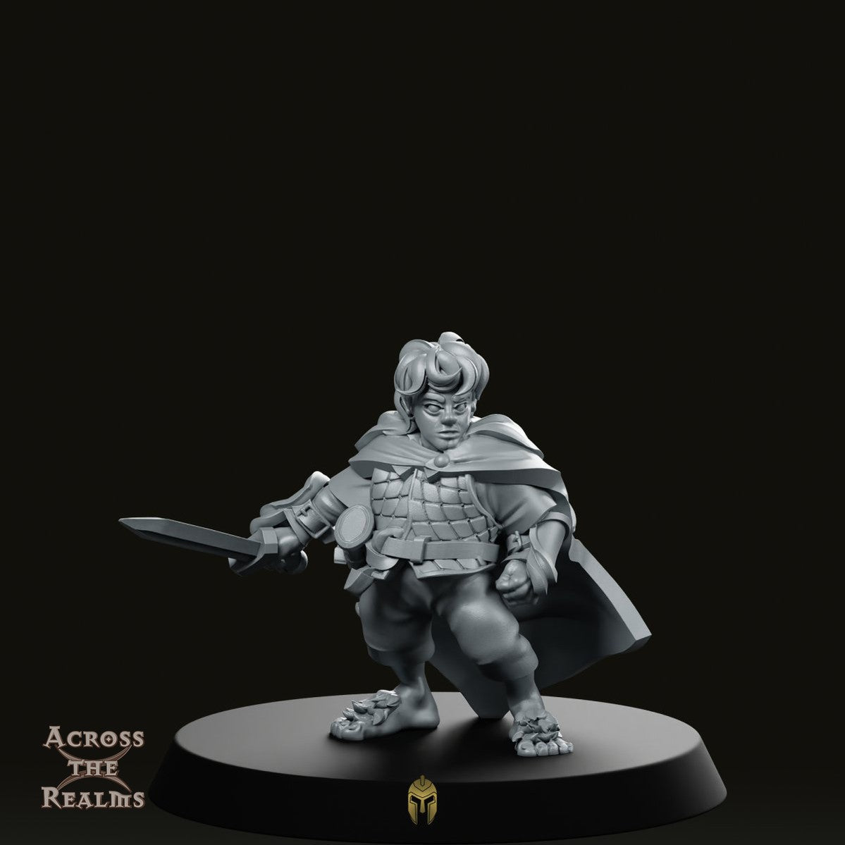 Halfling Captain Noble Foot Miniature