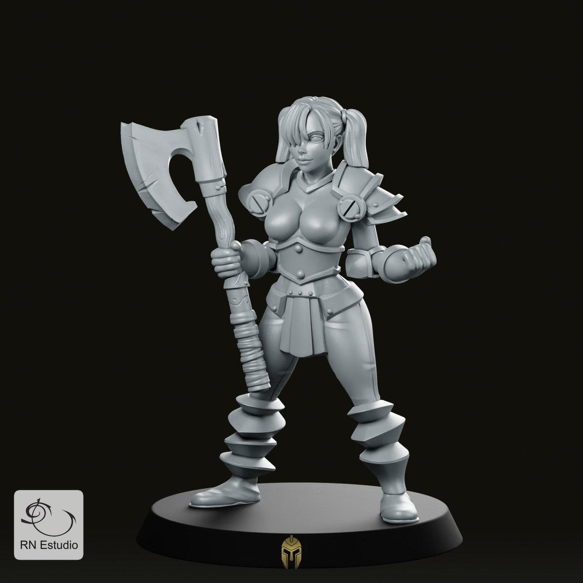 HeroQuest Female Chaos 4 Helmet Miniature