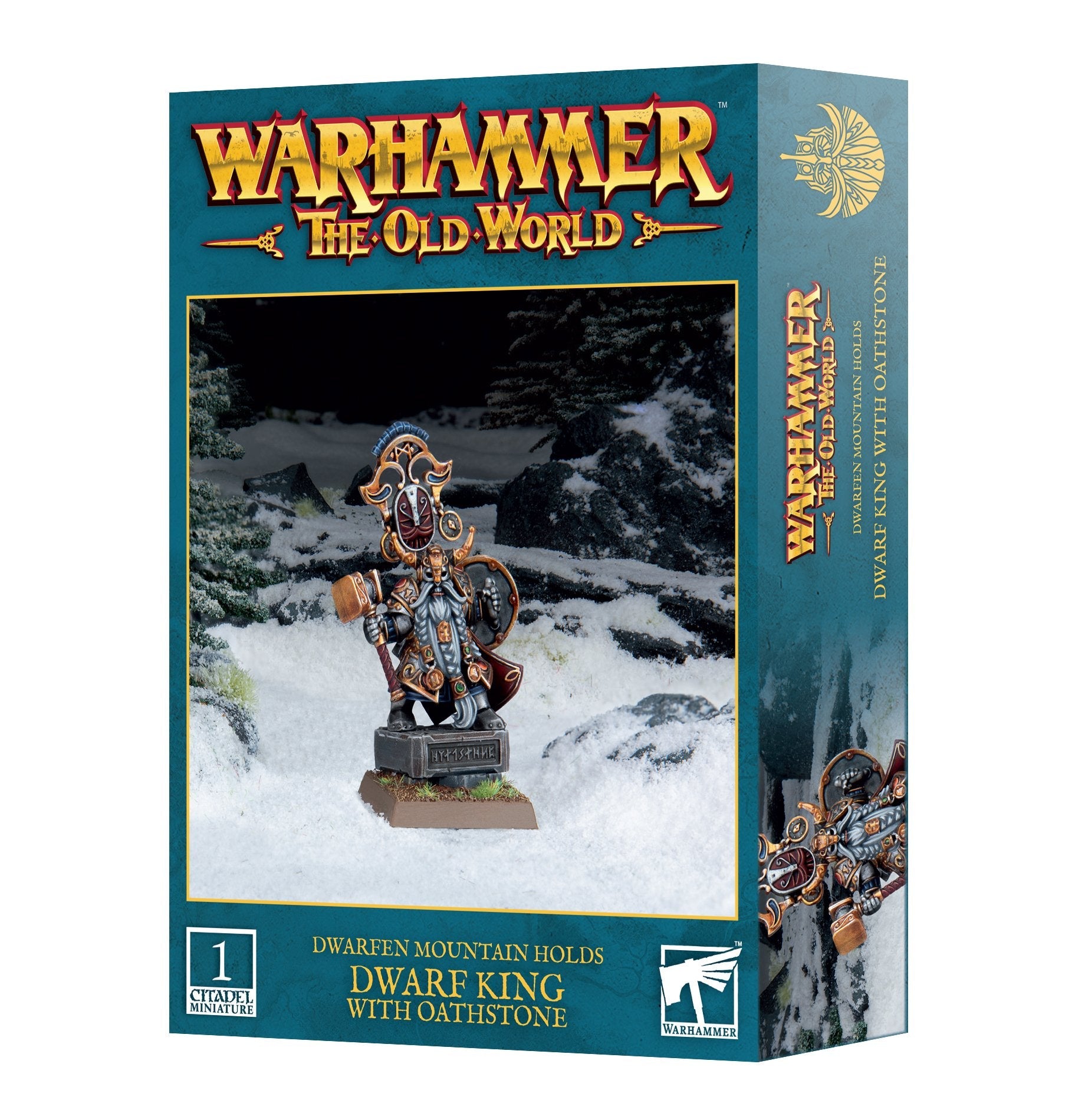 THE OLD WORLD: DWARFEN MOUNTAIN HOLDS: DWARF KING WITH OATHSTONE
