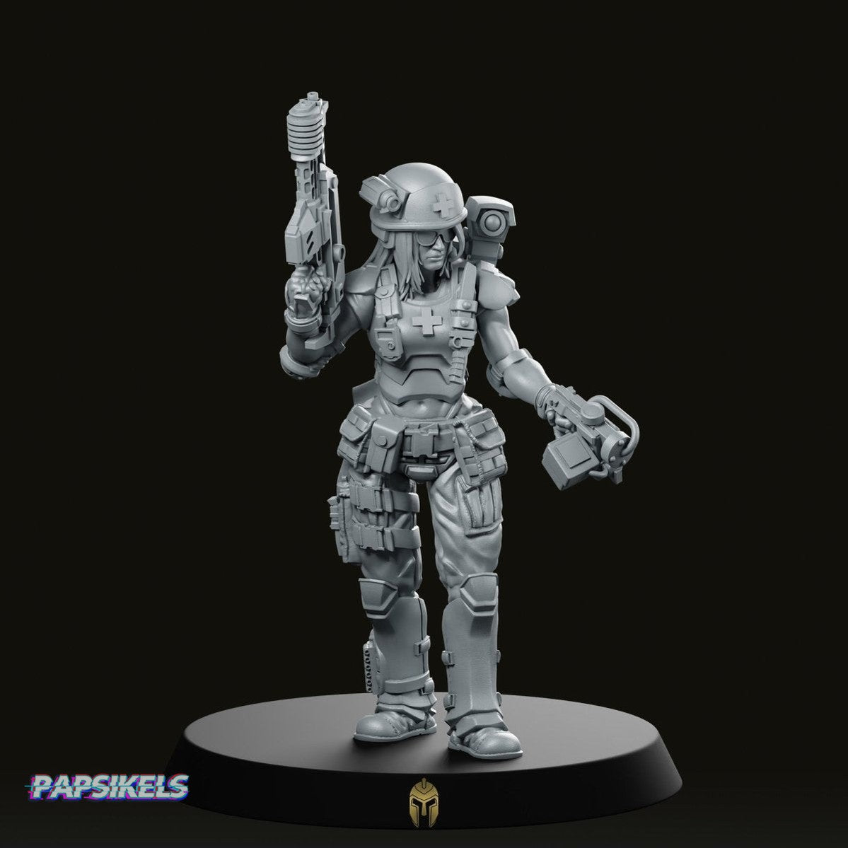 Human Colonial Marine Medic Morgan Dallas Miniature