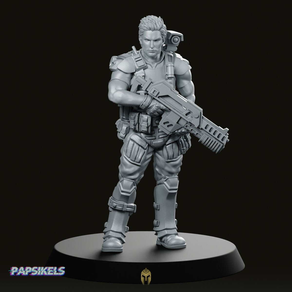 Human Colonial Marine Pvt Leon Hennesy Miniature