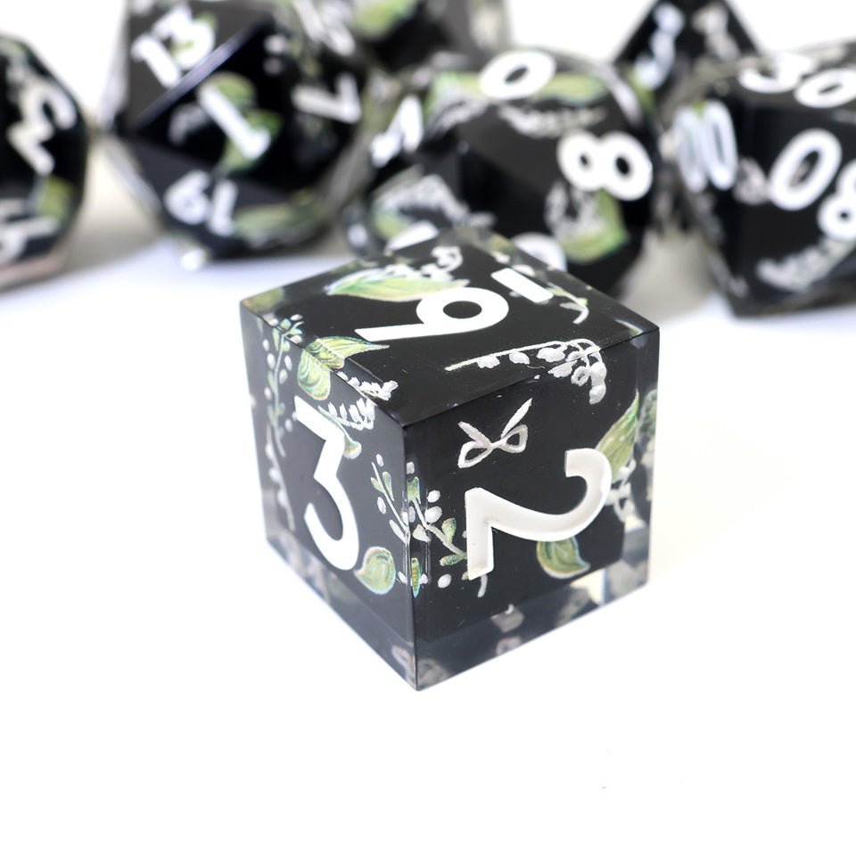 Midnight Moondrop | Art Core Dice| 7 Piece Set