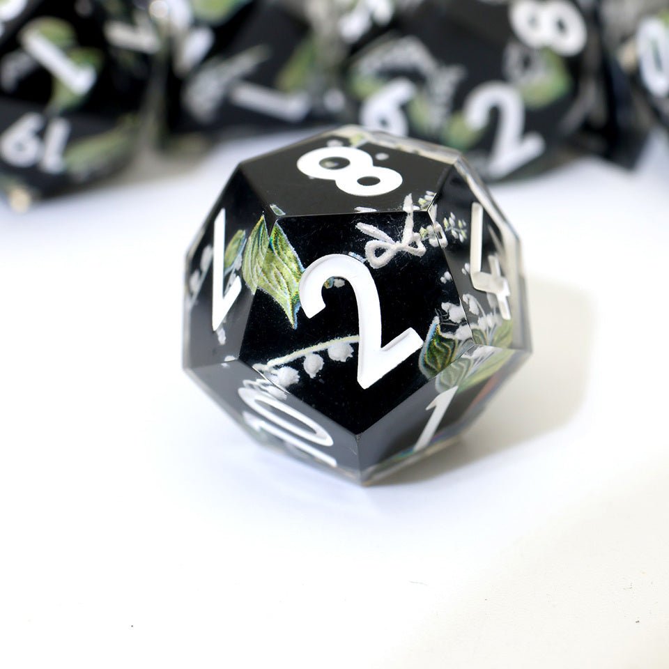 Midnight Moondrop | Art Core Dice| 7 Piece Set
