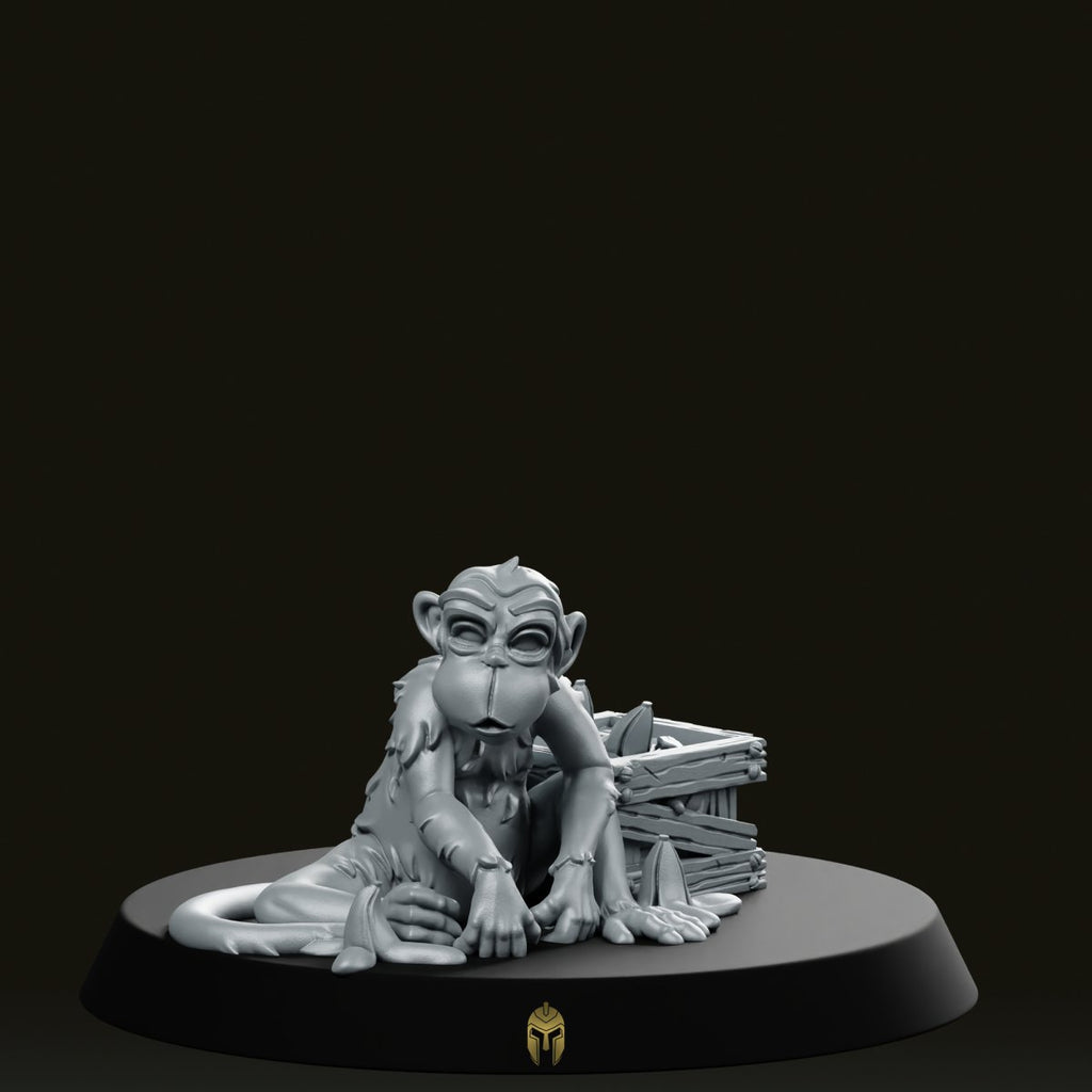 Monkey Moonk Bare B Companion Miniature
