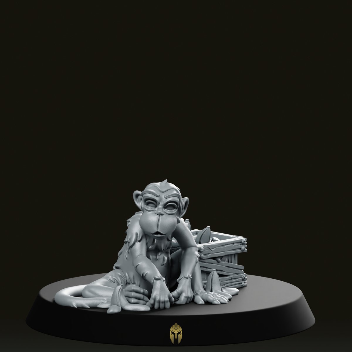 Monkey Moonk Bare B Companion Miniature